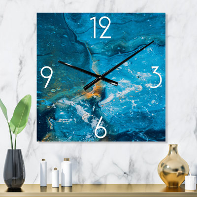 Horloge murale abstraite