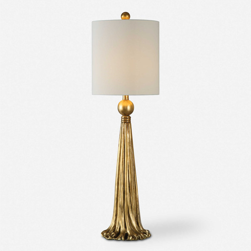 Lampe de commode métallique antique 37 "Archuleta