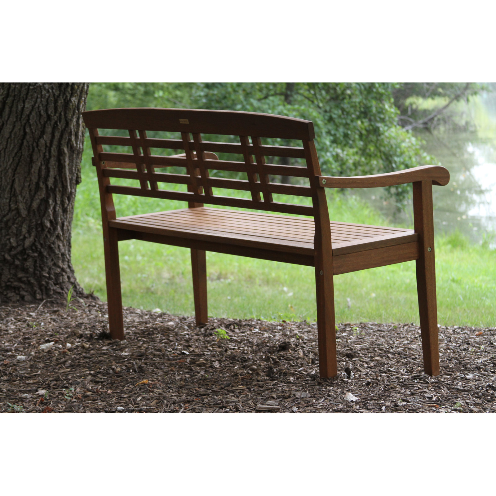 Kens 49.5'' Eucalyptus Outdoor Bench