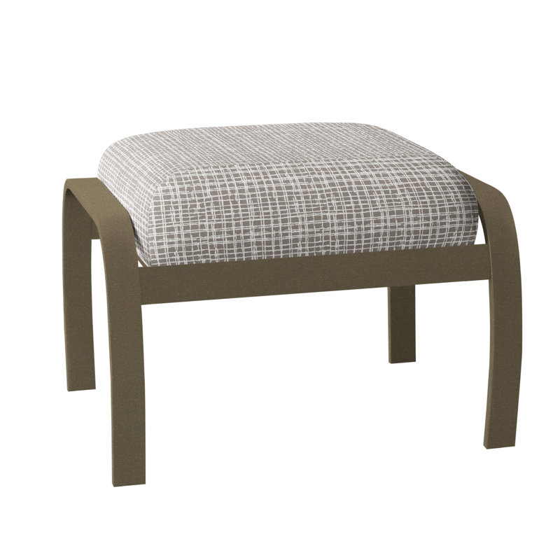 Repose-pieds avec coussin Askar, Bois de plage texturé, Brise cultivatrice