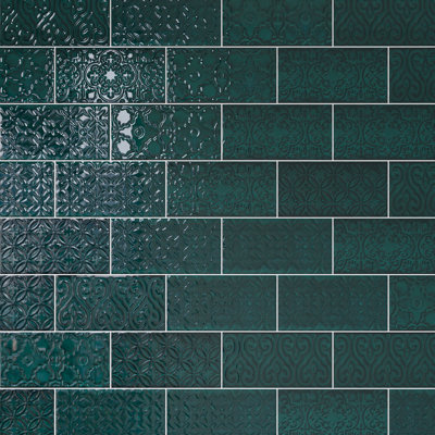 Zurbaran 4.73 in. X 9.45 in. Polished Ceramic Subway Wall Tile
