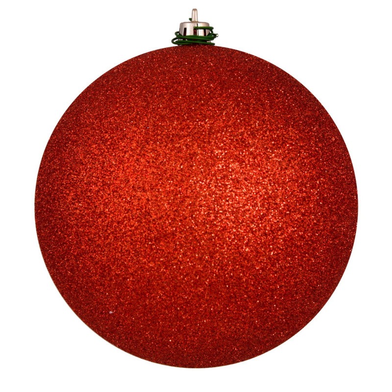 Ornement boule des Fêtes, Paillettes douces-amères, H 10 po x l 10 po x P 10 po