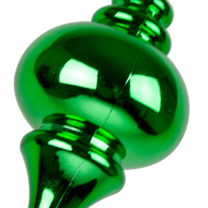 25cm Finial Ornament, Green