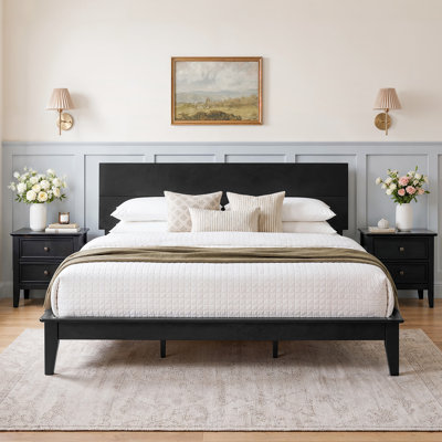 Lexi Modern Solid Wood Platform Bed