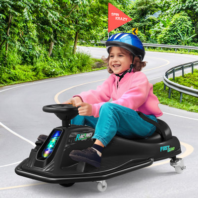 Joyldias 360 Degrees Rotating Ride On Drift Car,electric Drifting Go Kart For Kids 24v Brushless Motor With High/low Speed