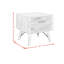 Table de bout Westwood en blanc rustique