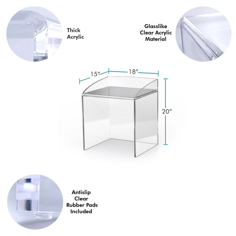 Charaine Plastic Accent Stool