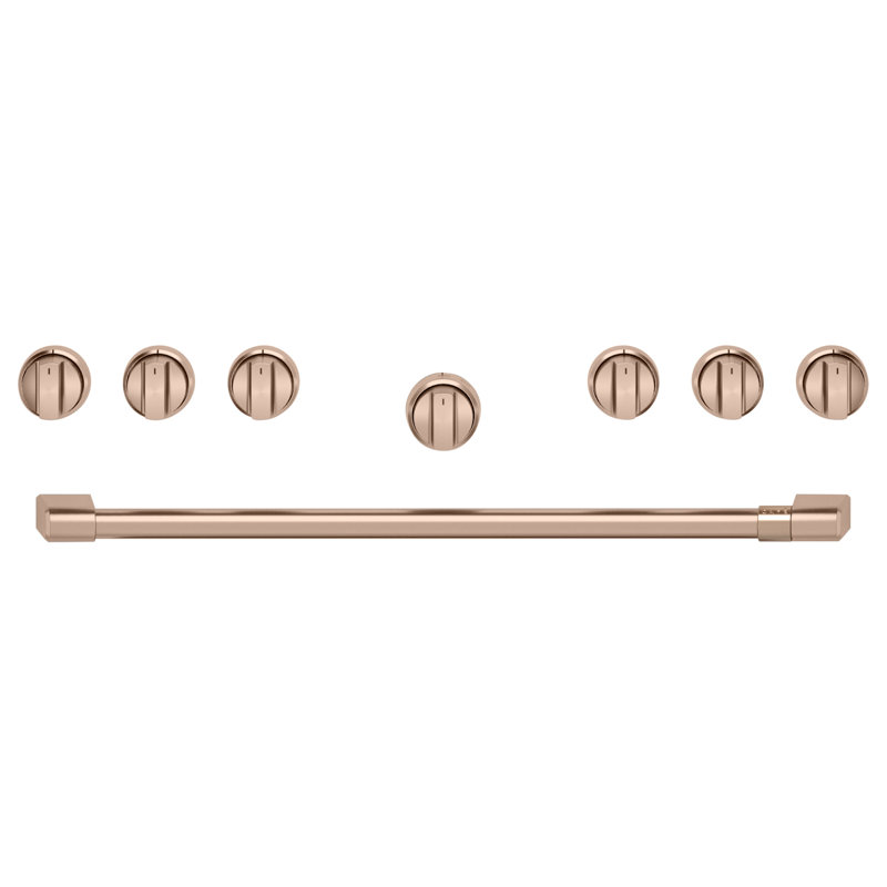 36" Handle and Knob Set for Pro Range and Rangetop, Brushed Copper