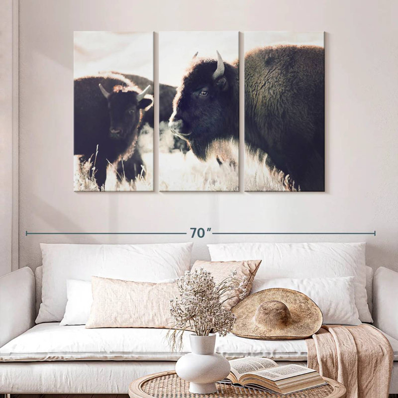 Brampt Buffalo Pasture, 32" H x 50" W