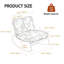 Chaise berçante rembourrée en bois massif-345269529