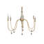 Lustre traditionnel / classique à 6 lumières en argile de style bougie Clay