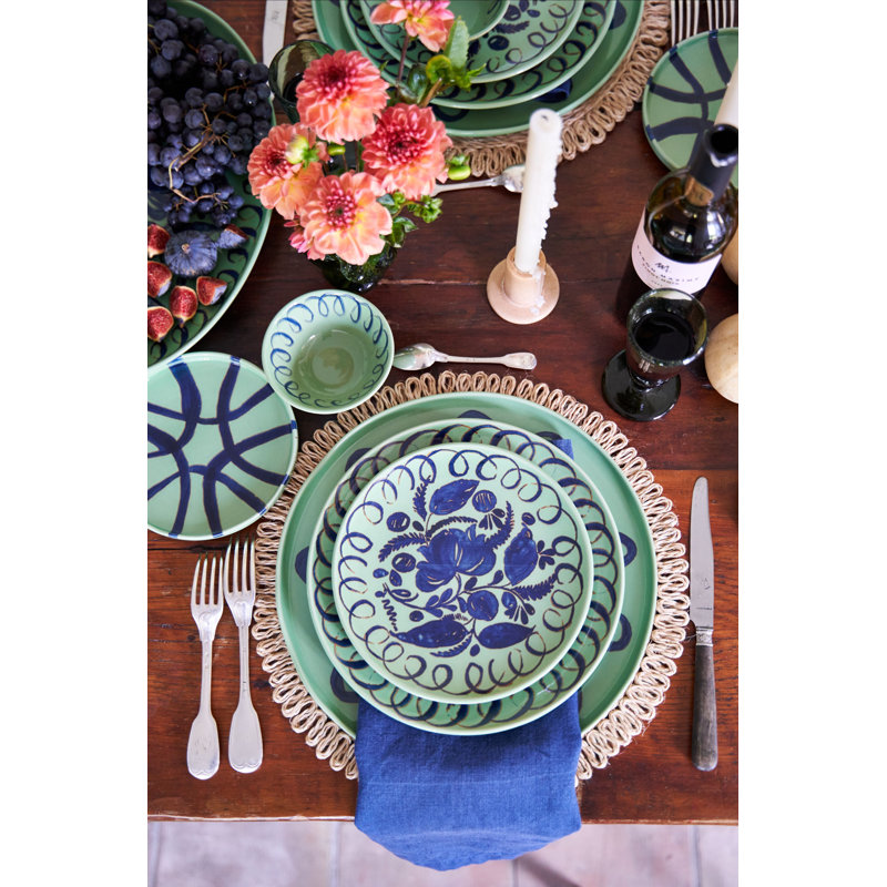 Amalfi Dinner Plate - 10.6", Green