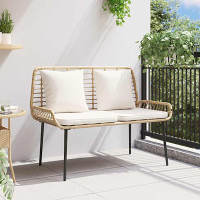 Poly Rattan Outdoor Bench
