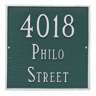 Plaque d'adresse 2 lignes Classic Square