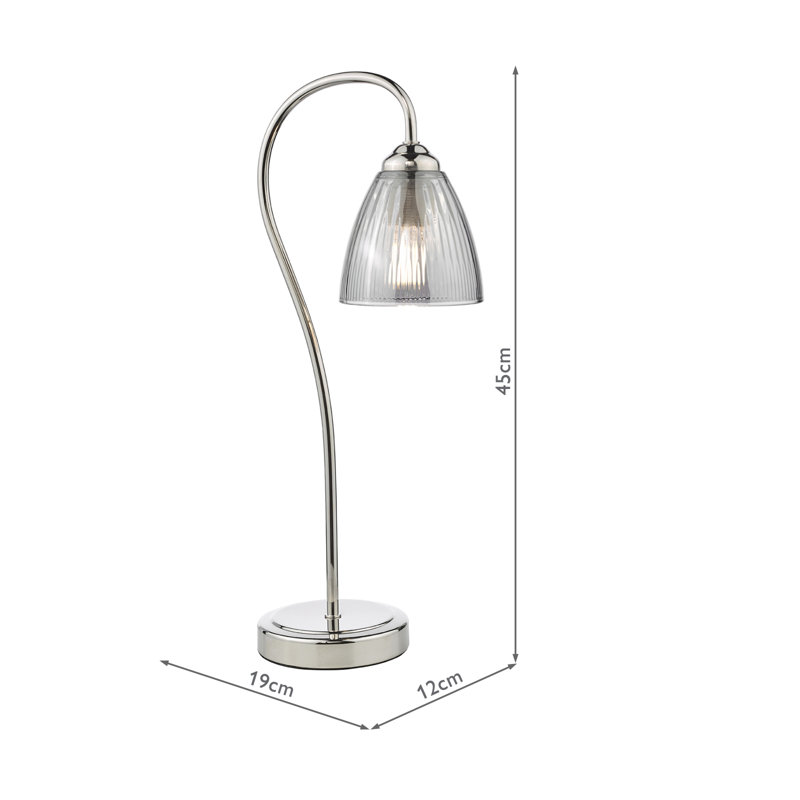 Metal Table Lamp Lamp, Chrome
