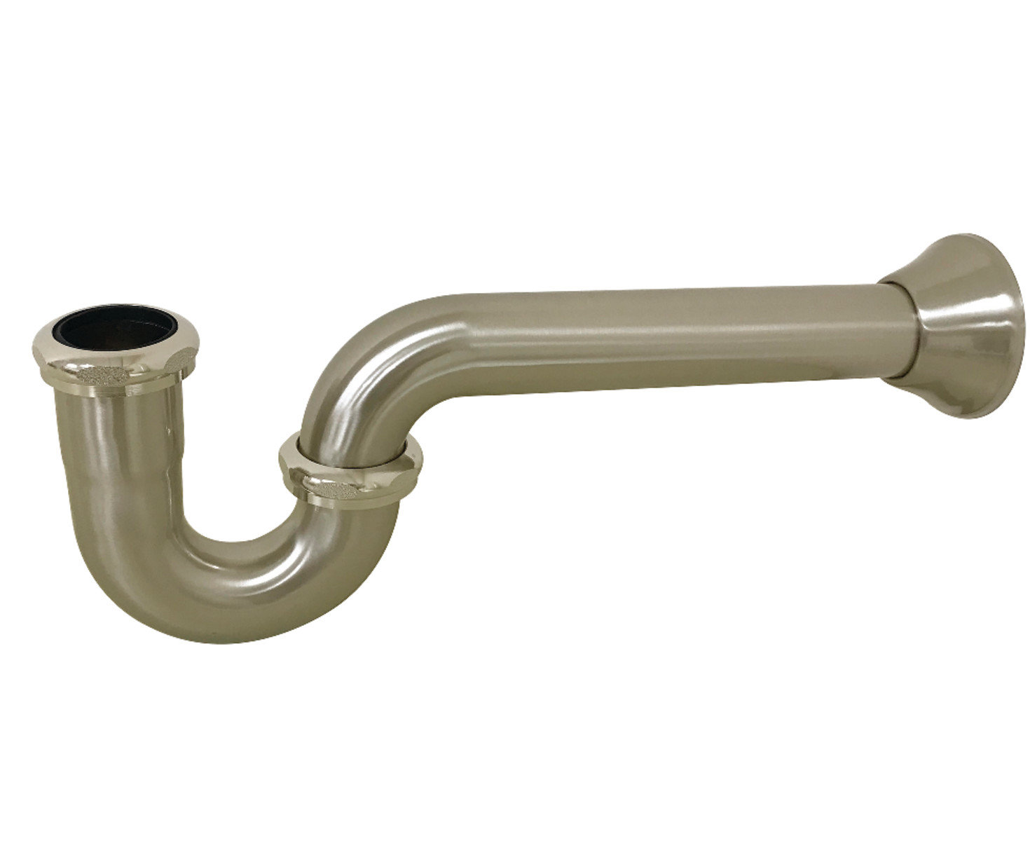 Kingston Brass Vintage 1-1/2 Inch Decor P-Trap, Brushed Nickel