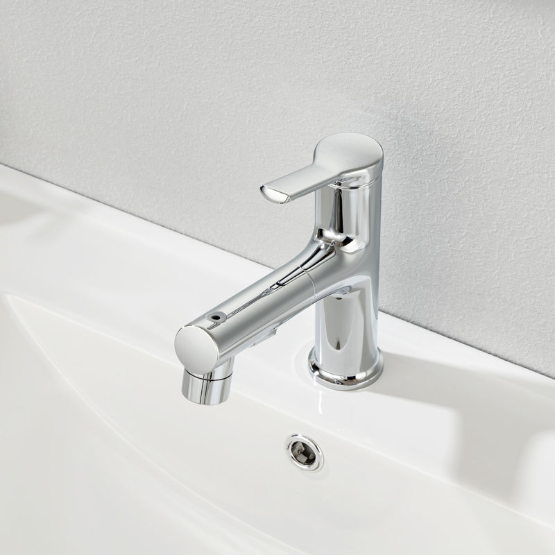 Single-Hole Single-handle Bathroom Faucet, Chrome