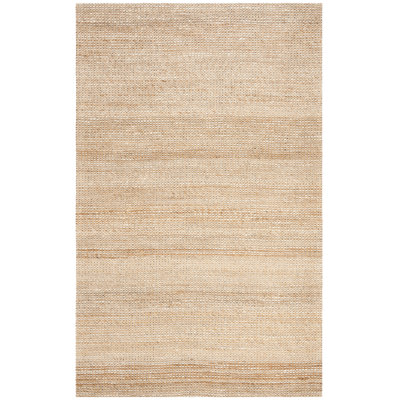 Zaragoza Handwoven Jute/Cotton Natural/Ivory Area Rug