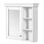 Armoire à pharmacie de salle de bain avec miroir 30 po x 28 po, armoire à miroir murale avec rangement, armoire de rangement blanche pour salle de bain
