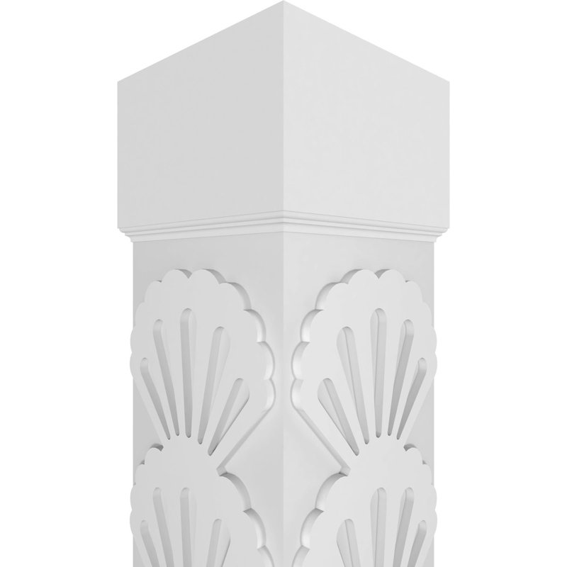 Craftsman Classic Bondi Square non effilé avec colonne standard Capital et standard, H 96 po x l 11,625 po x P 11,625 po