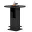 Table de bar avec porte-verres à vin intégrés, repose-pieds en métal robuste et rangement pour bar, cuisine et salle à manger.-1048001784