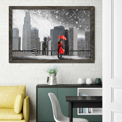 «Winter Romance», reproduction d'impression encadrée