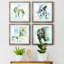 Cadre photo, ensemble de peintures sur papier