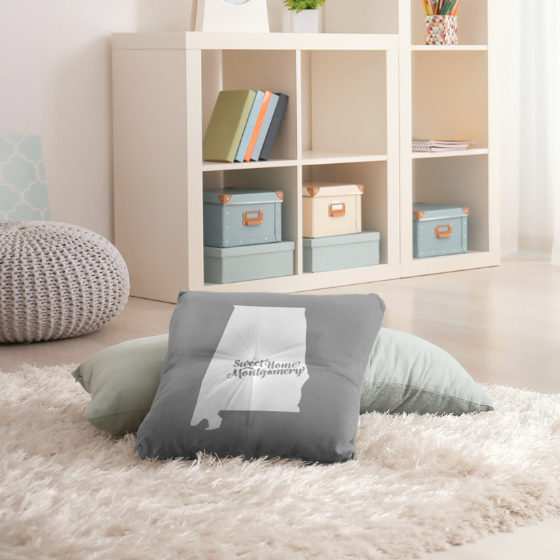 Housse de coussin et insert, H 26 po x l 26 po, Gris, Montgomery