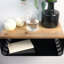 Nariya Floating Bedside Table, Solid Wood Top & Metal Frame, Wall Mounted Nightstand-215355684-215355683