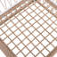 [Ensemble de 2] Méridienne d'extérieur Bohème avec corde tissée à la main et structure en acier thermolaqué, coussins imperméables pour patio, jardin, bord de piscine