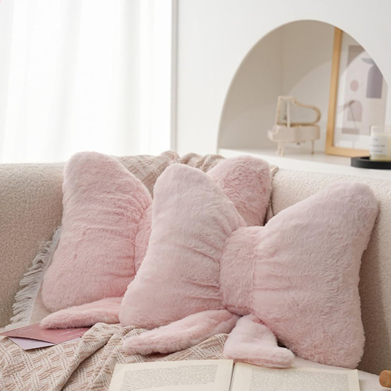 Coussin décoratif rose 2Pack