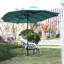 Parasol extérieur à double face de 14,8 pi avec manivelle, grand auvent rectangulaire pour plus d'ombrage et de durabilité-82834888
