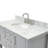 43'' Single Bathroom Vanity with Carrara Marble Top-85364070