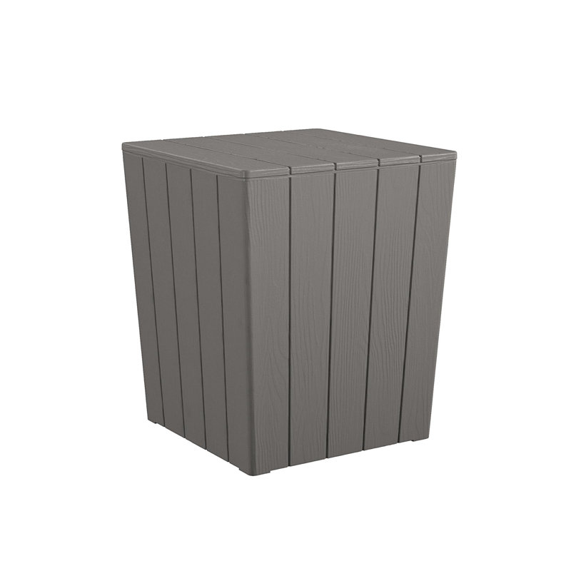 COSCO Gray and Black 3-Piece Resin Chat Set with Coffee Table