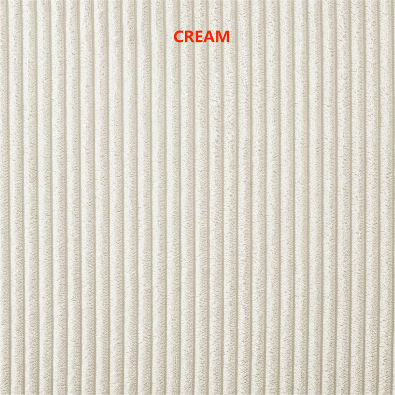 Canapé modulaire 10 pièces, Velours côtelé crème