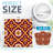 6" x 6" Moroccan Floral Arabesque Vinyl Peel and Stick Mosaic Tile
