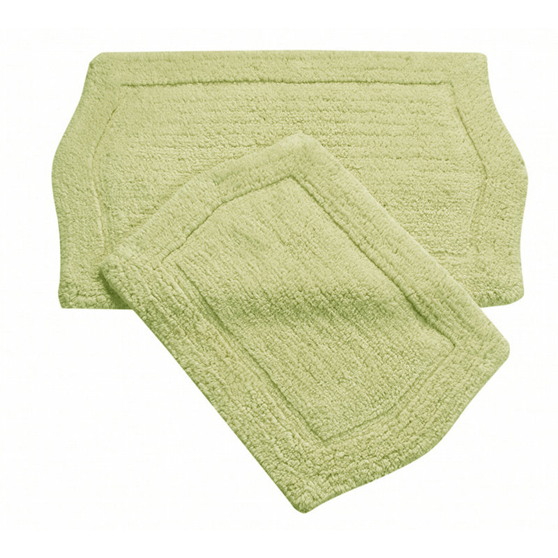 Ensemble de tapis pour salle de bain Shera, Vert