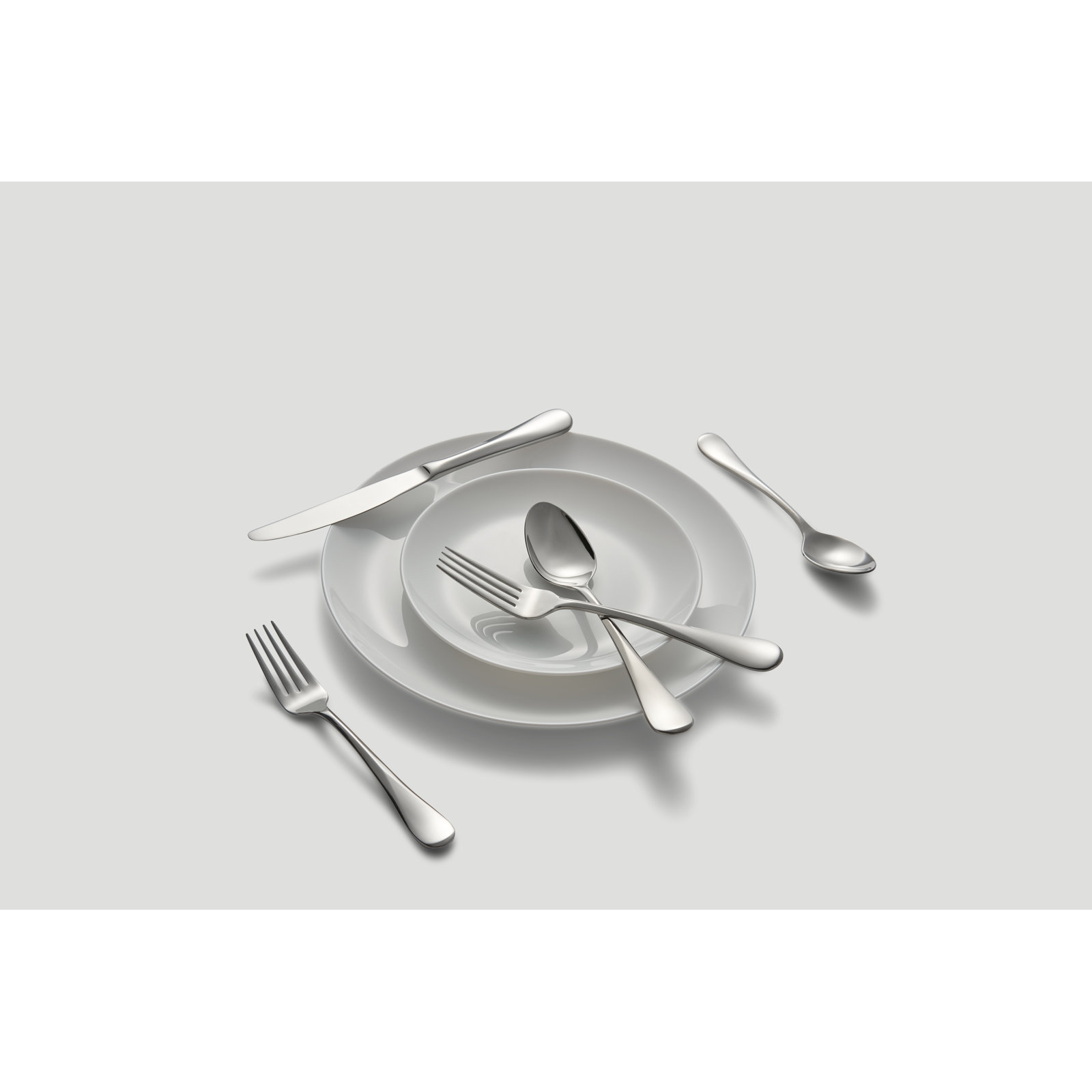 Idaia Stainless Steel Flatware - Set of 20, Steel