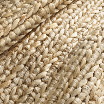 Jute Woven Natural Hand-Woven Jute Rug