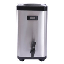 VorChef Hot Beverage Dispenser, Stainless Steel Insulated Beverage  Dispenser Cold and Hot Drink dispenser with Thermometer– 8 Liters Water  Dispenser
