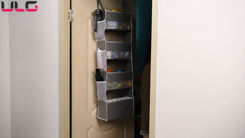 Over Door Organizer, 5-Tier Large Back of Door Closet Organizer with 10  Mesh Side Pockets Pantry Behind Door Storage Shelf with Clear Window for  Kitchen Bathroom Bedroom, Toys, Diapers 