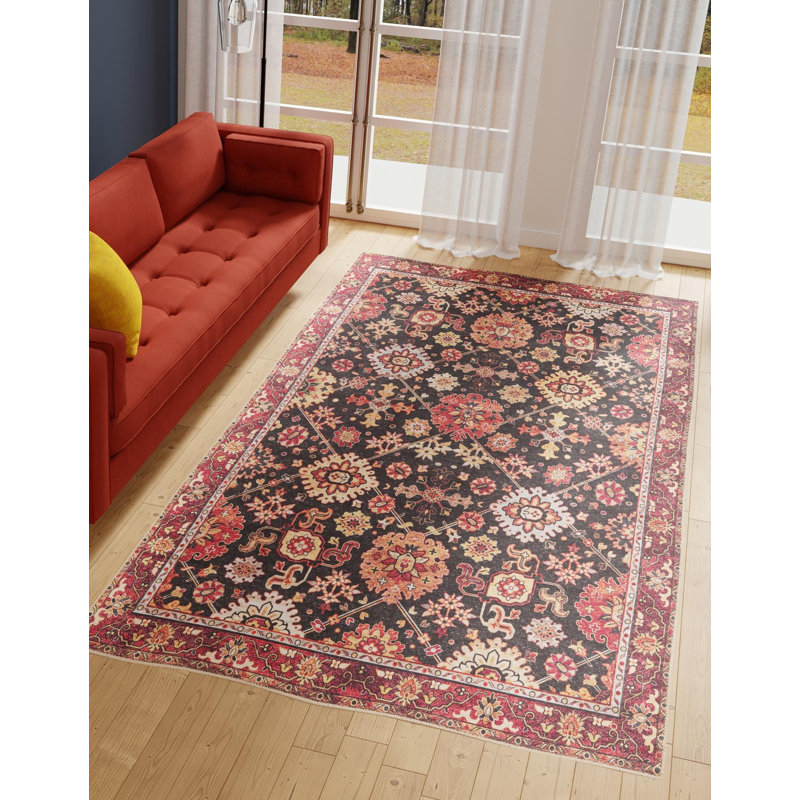 Bungalow Rose Esther Timeless Rug, Rectangle 5 pi 1 po x 8 pi