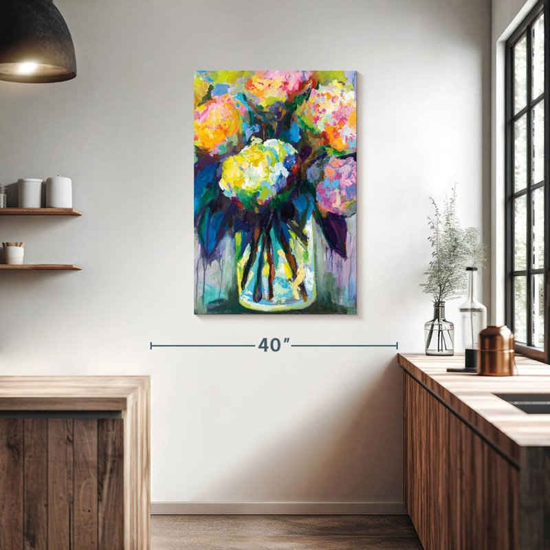 Avery Full Of Hydrangeas, 39" H x 26" W