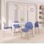 Chaises d'appoint en PP avec pieds en bois de chêne massif (ensemble de 4)-1713378640