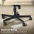 Ebern Designs Armless Office Desk Chair with Wheels,Cross Legged,Middle back Chairs for Home Office-447632044