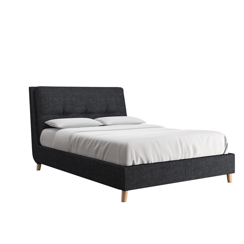Deemer Upholstered Headboard, Dark Gray, Queen