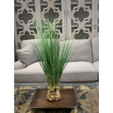 Herbe à oignon artificielle 37 "dans un vase