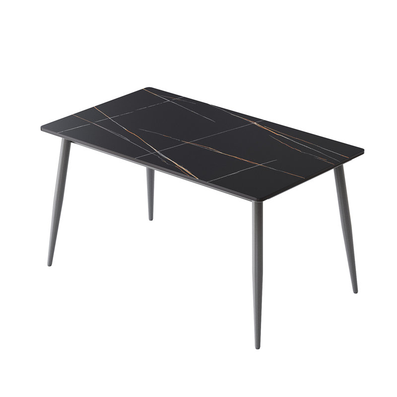 Table de salle à manger 55,76 po, Noir, H 29,78 po x L 55,76 po x l 31,63 po