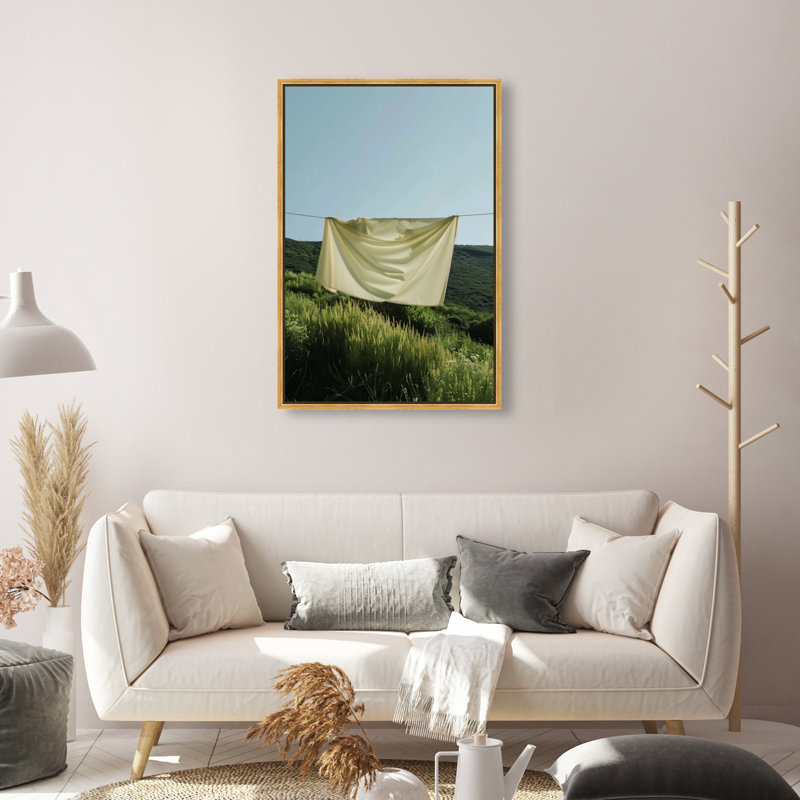 Floating Cotton I Print by Oliver Gal, 55"H x 37"W, Gold Floater Frame