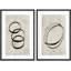 «Tan Black Grunge Paint Stroke Collage», 2 pièces-98554598-98554599